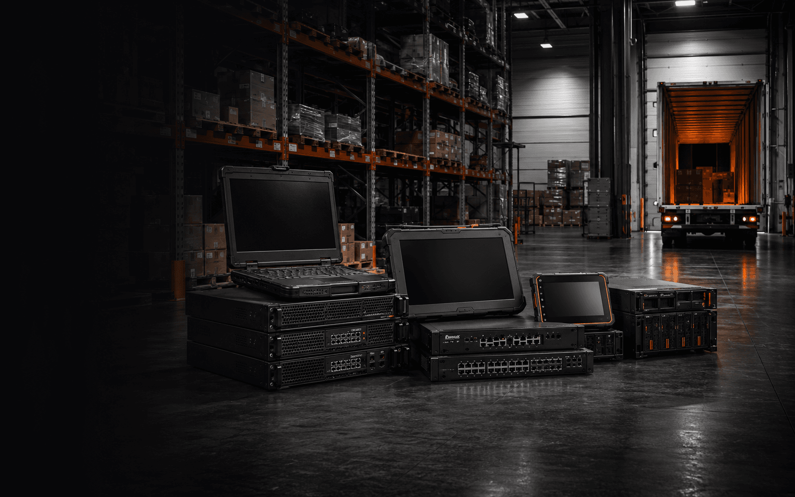 Enterprise technology prepared for distribution in a warehouse